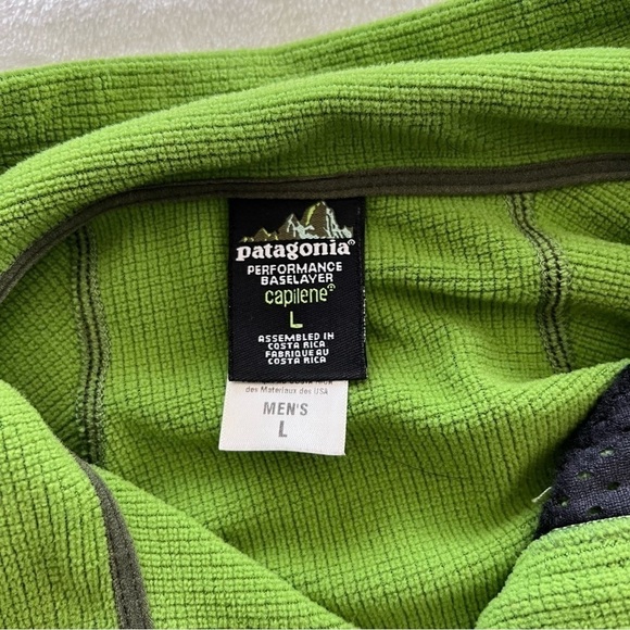 Patagonia Men’s Performance Baselayer Capilene 1/4 Zip Pullover Shirt - Picture 3 of 10